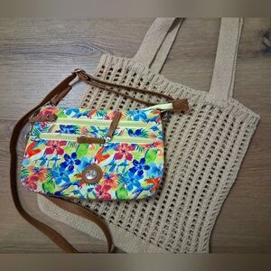Floral Multi-Color Crossbody Bag, Tote Bag